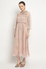 Areya Dress in Nude