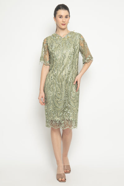 Aster Dress in Sage Green