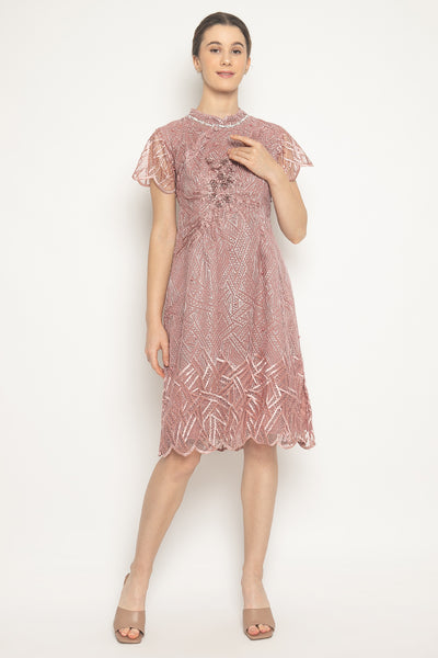 Ceyi Dress in Dusty Pink