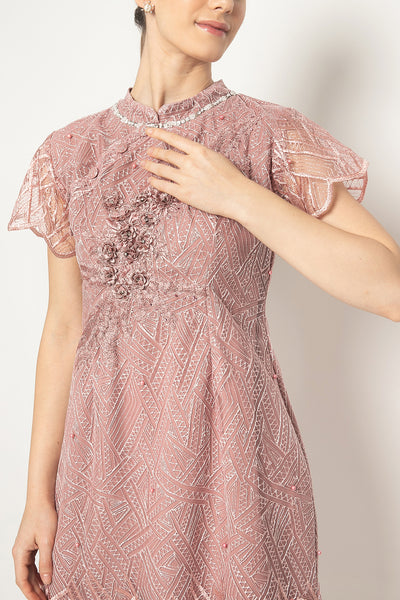 Ceyi Dress in Dusty Pink