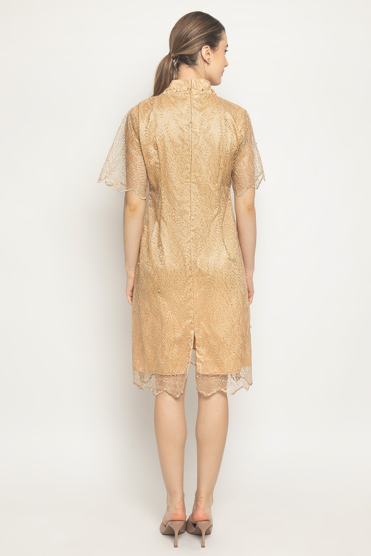 Ceyi Dress in Light Gold