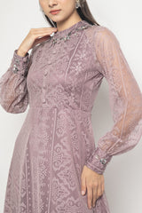 Deolina Dress in Mauve