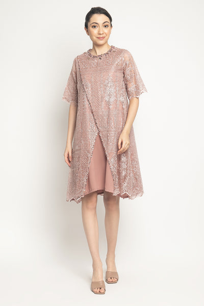 Alette Dress in Rosegold