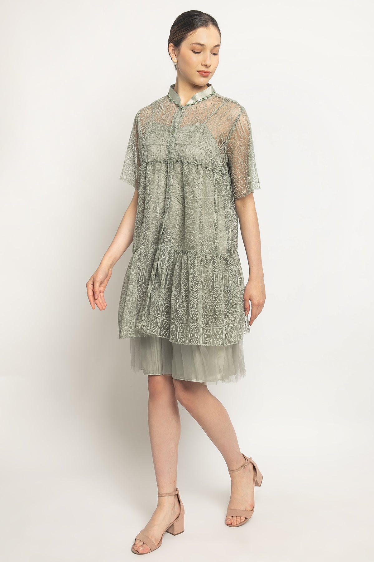 Tiana Dress in Sage Green