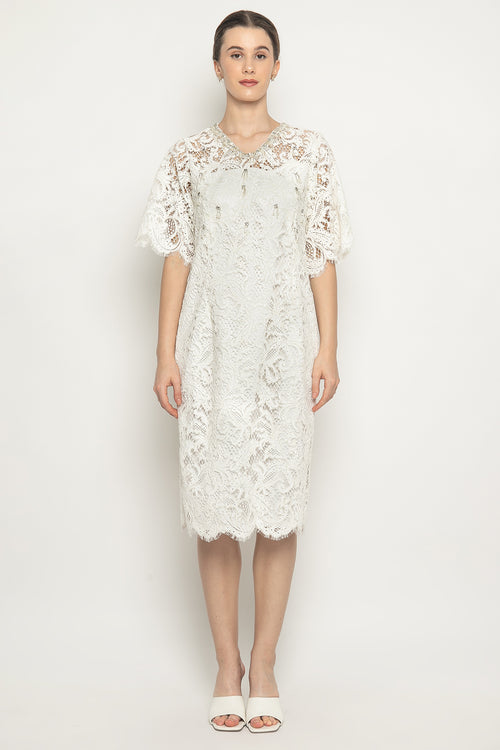 Vaillie Dress in White