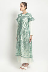 Wafaa Dress in Mint Green