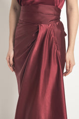 Kiara Skirt in Burgundy