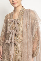 Leila Kebaya Top in Champagne Beige