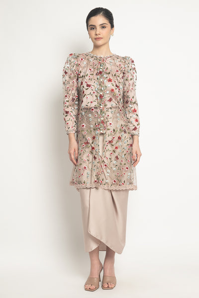 Salisha Kebaya Top in Vintage Khaki