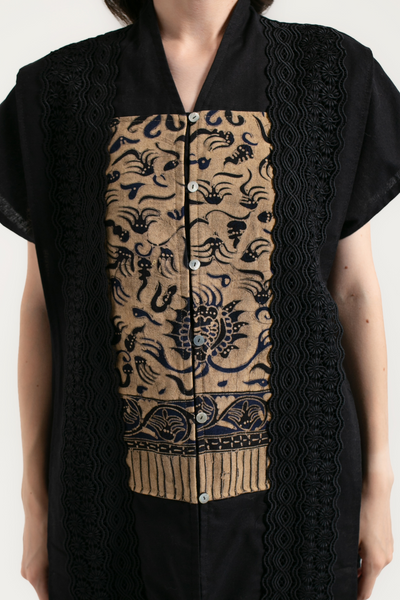 Jiva Tunic Top in Black