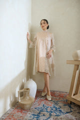 Lyanna Dress in Soft Peach