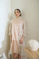 Lyanna Dress in Soft Peach