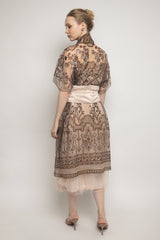 Binar Dress in Antique Gold