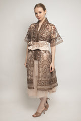 Binar Dress in Antique Gold