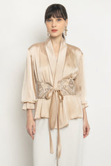 Carra Outer Top in Beige