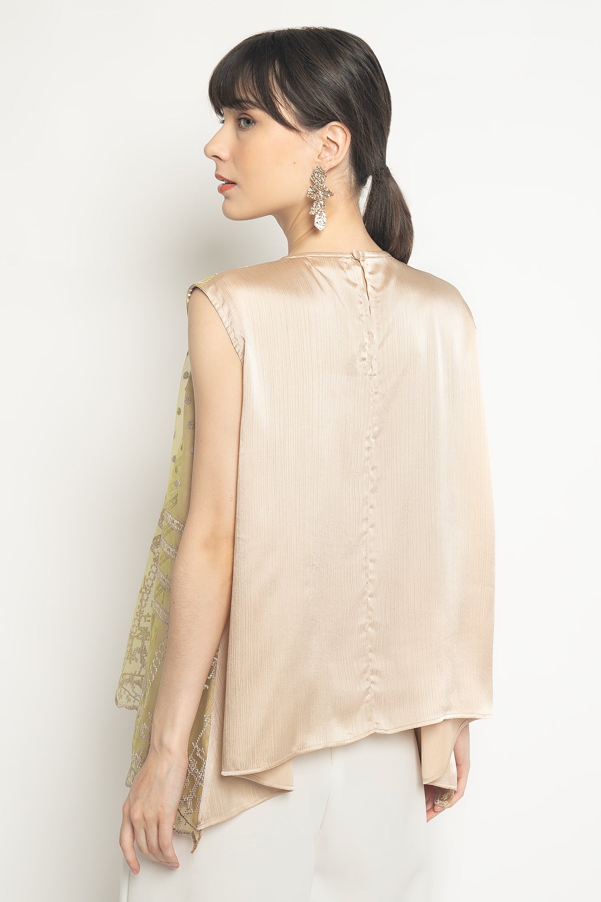 Gilia Top in Nude Lime