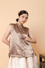 Lian Top in Olive Gold