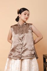 Lian Top in Olive Gold