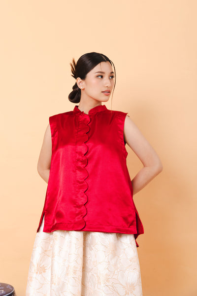 Lian Top in Red