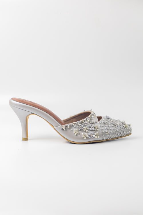 Lily Shoes in Silver Grey