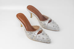 Lily Shoes in Silver Grey