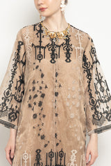 Royal Dress in Ethnic Gold