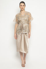 Salma Dress in Nude