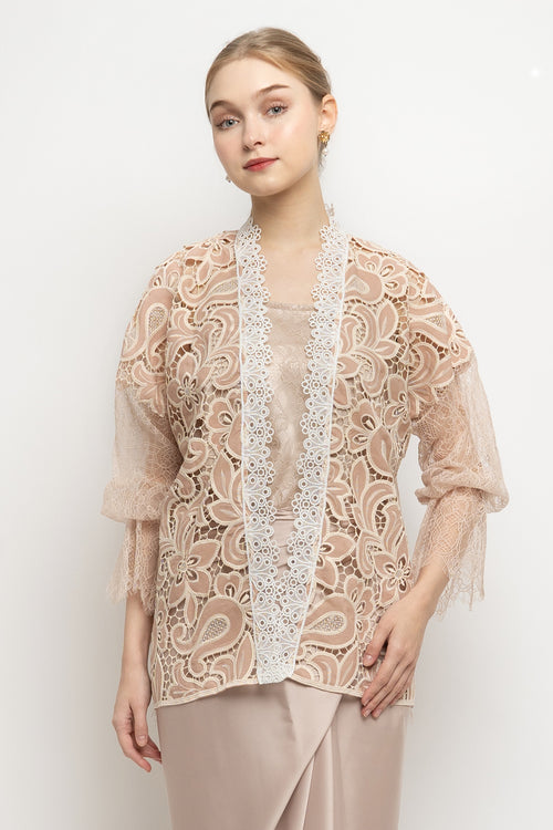 Zea Outer Top in Pink Salmon