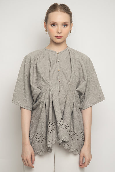 Elma Top in Moss Gray