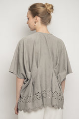 Elma Top in Moss Gray