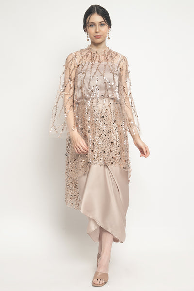 Celyn Tunic Top in Rose Gold