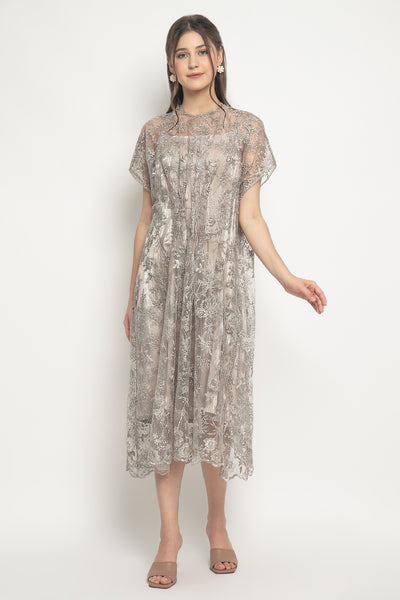 Belvina Dress in Light Gray