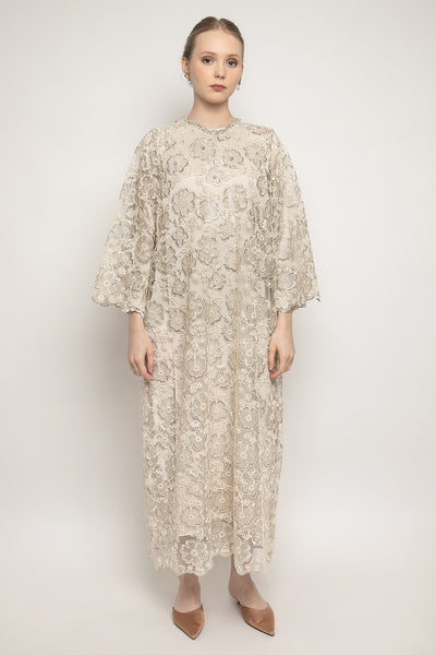 Harsa Dress in Ivory