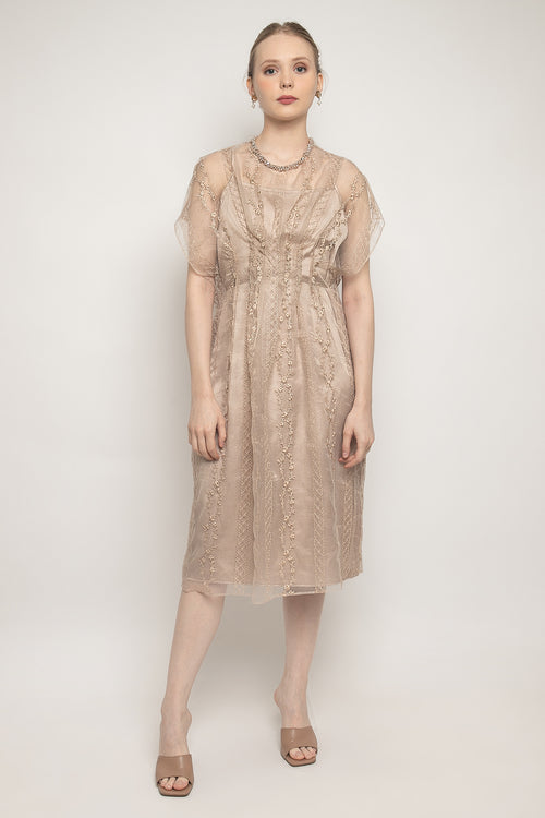 Arshaka Dress in Latte
