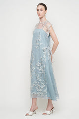 Sol Cape Dress in Turqouise