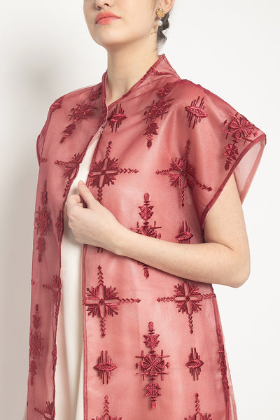 Rhea Outer Dress in Red