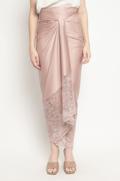 Lace Lilit Skirt in Dusty Pink