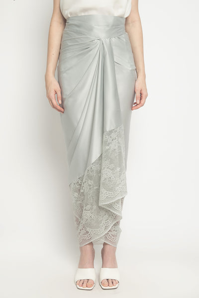 Lace Lilit Skirt in Silver Grey