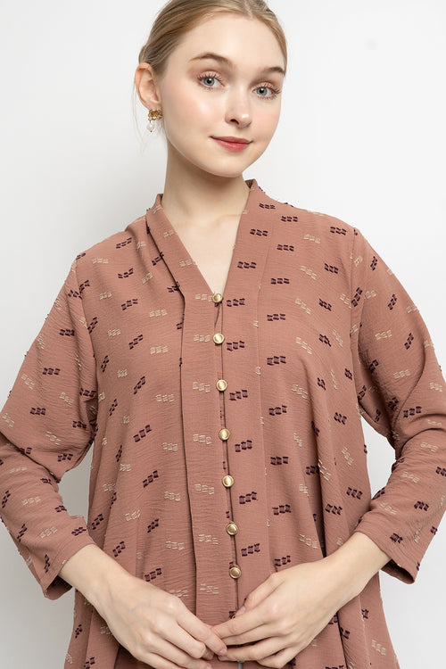 Anjani Kebaya Top in Dusty Pink