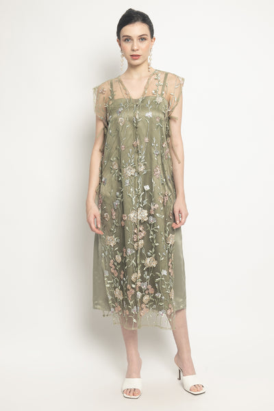 Renjani Dress in Sage