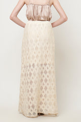 Tara Woffen Skirt in Off White