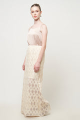 Tara Woffen Skirt in Off White