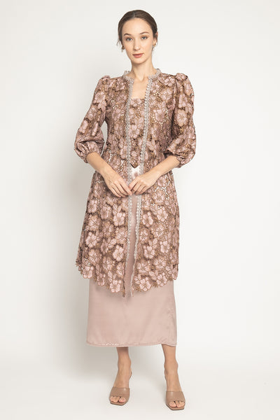 Asvada Kebaya Top in Mocha Pink