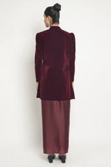 Pratisa Kebaya Top in Deep Maroon