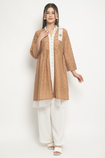 Alana Tunic Top in Mocca