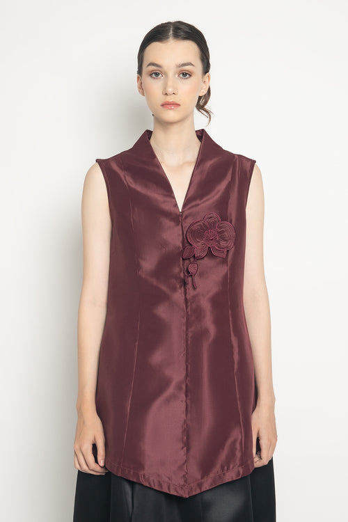 Gala Top No 7 in Maroon