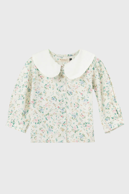 Thea Top in Flower Pattern