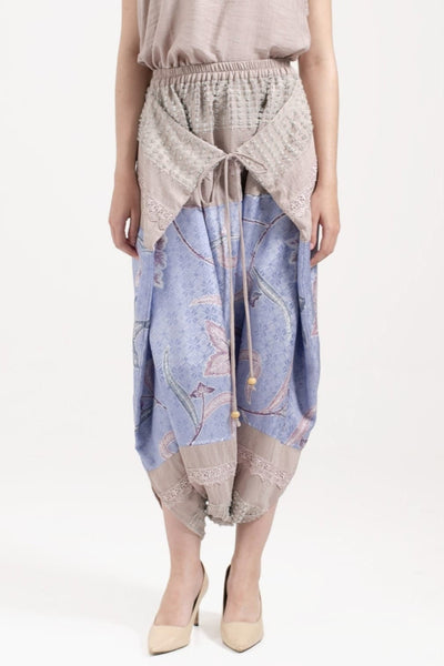 Nirmala Wrap Pants in Dusty Blue