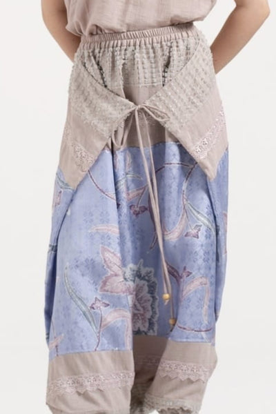 Nirmala Wrap Pants in Dusty Blue