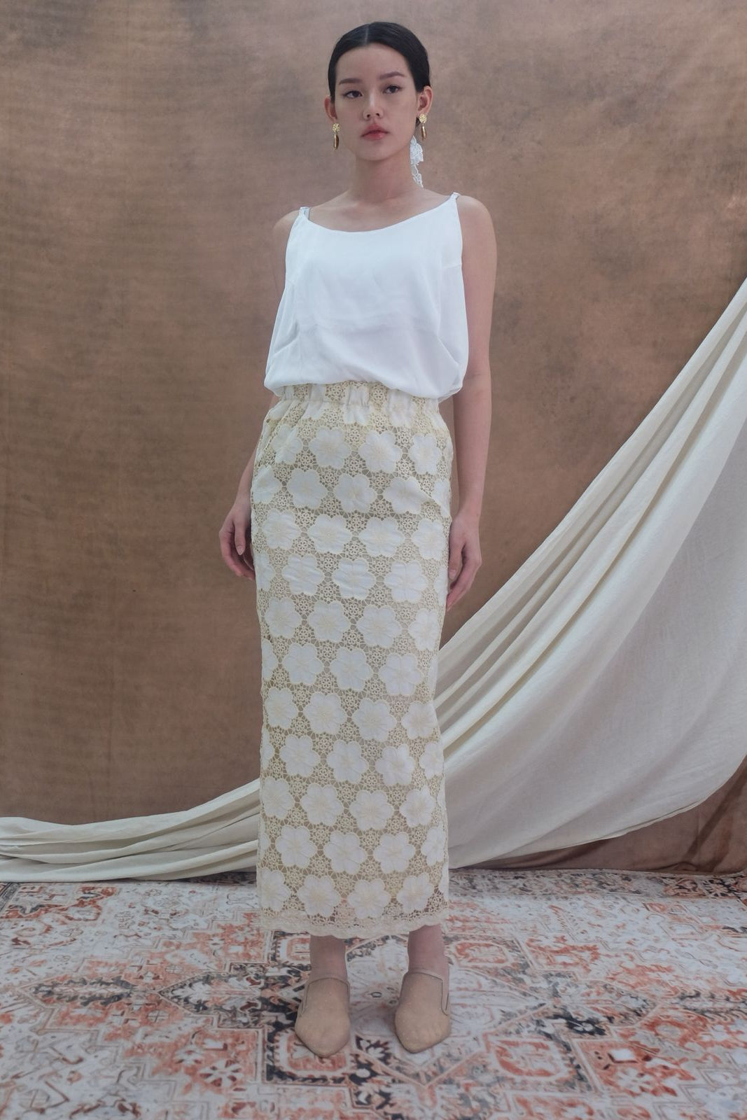 Andari Skirt in Ivory